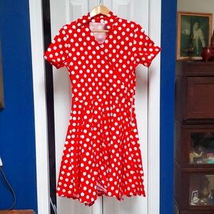 Polka dot retro dress